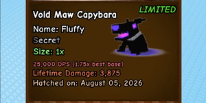 قبعة Void Maw Capybara