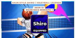 บัญชีสไตล์ SHIRO | Volleyball Legends