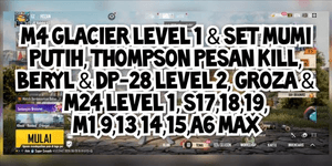 M4 GLACIER LEVEL 1 COOL CHEAP SET