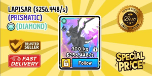 DIAMOND LAPISAR (256,448 $/s) | BUILD A ZOO