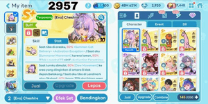2957 - GETRICH ACCOUNT EVO CHESHIRE. EVO TRICERA. EVO DIPLO II. LEGENDARY PAGE COSTUME. LEGENDARY JIYONG COSTUME. EVO NYANG NYANG COSTUME