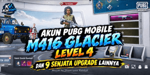 บัญชี PUBG Mobile M4 Glacier เลเวล 4