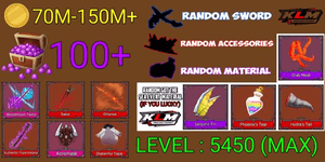 King Legacy Max Account - Acromask - Bloodmoon Twins - Saber - Drakenfyr Cape  Authentic Triple Katana - Sword/Accessories/Material
