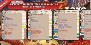 Gin Samael Berseker / Zerk HTBS XG+9/7 GG with set option GG!