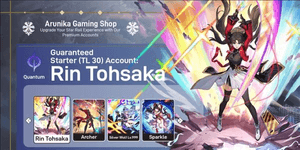 STARTER ACCOUNT - RATE ON BANNER CHARACTERS - RIN TOHSAKA + ARCHER + SILVER WOLF LV.999 + SPARKLE || FOR DETAILS CHECK DESCRIPTION [ASIA]