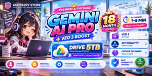Google Drive 5TB Premium Cloud Storage + Gemini Pro AI | PRIVATE ACCOUNT