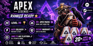 Ranked Ready ❇️ Level 20 ❇️ 20+ Apex Packs ❇️ Handmade ❇️ Full Access