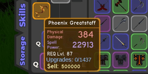 Phoenix Greatstaff - Dungeon Quest Reborn