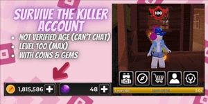 Account Survive The Killer | Level 100 | 1.81m Coins