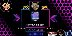 Dungeon Quest Reborn trasporto livello 170 - 180 HARDCORE (1x corsa)