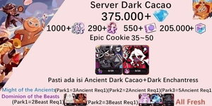 Cookie Run Kingdom starter account(Dack Cacao Server)DC13