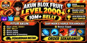 Account Level 2000+ 10M+ BELLY + Bonus Fruit In Inventory