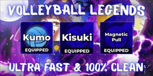 Account 2 Secret Style + 1 Secret Ability (Kumo, Kisuki + Magnetic Pull) - Volleyball Legends