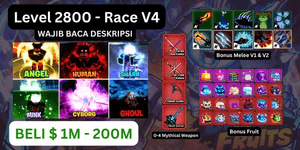 [Blox Fruits Account] Max Level | V4 Race