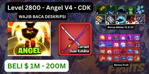 [Akun Blox Fruits] Maximallevel | V4 Angel + CDK