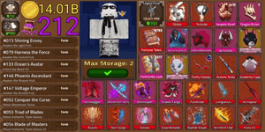King Legacy Max Account - 5217 Chronicles Lore - 4783 Fortune Tales - Sonata - Twin Surge - Draken Fangs - ShellReaper - Acrodagger - Acromask