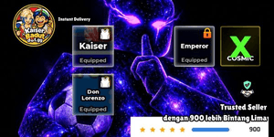 Cheap Account 2 Slot Style LV10 World Class Kaiser Style, Don Lorenzo Style, World Class Emperor, Cosmic Cosmetics + Bonus Lucky Spins | Blue Lock Rivals