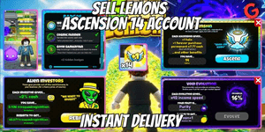 Sell Lemons Account Ascension 14 + Void Mass Pet + Evolution 1-9 + UFO Key | Instant Delivery