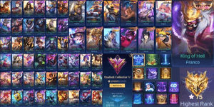 2# GUARANTEED ML SULTAN ACCOUNT !! | MAX EMBLEM | AFFORDABLE PRICE | MANY SKINS