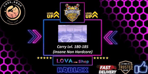 Dungeon Quest Reborn trasporto livello 180 - 185 Non HARDCORE (1x run)