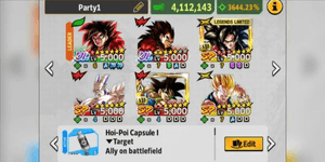 Dragon Ball Legends Account | UL SS4 Goku *8 | UL SS4 Vegeta [Android/IOS]