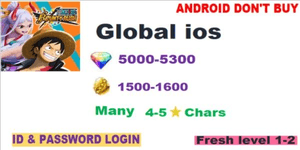 गाचा अकाउंट One Piece Bounty Rush ios-08