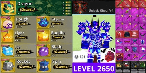 Blox Fruit Account, Personal Specs (Anti Hack Back)