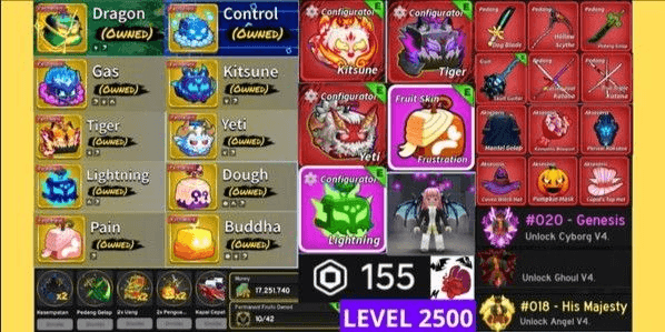 Blox Fruit account Sultan specs