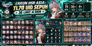 Conta HSR+Genshin Ásia TL70 UID Antigo | 36 Limit 4 Sign | Phainon E2 Sign + Firefly Sign + Archer Sign | História Planarcadia | Mais barato