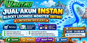 ACCOUNT BLOCKY LOCHNESS MONSTER (RETRO)