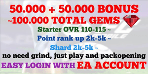 EA FC MOBILE | 50K++ GEMS | ANDRO/IOS