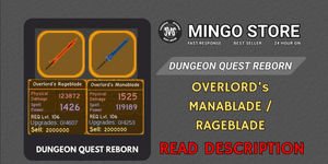 Overlord’s Rageblade / Manablade - DQR | Dungeon Quest Reborn
