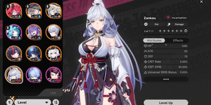 NTE SEA | ACCUMULO STARTER LV9 ZANKOU +SHINKU +NANALLY +5 'STD' PERSONAGGI +2 'B5' ARCHI