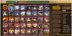 #SW602: RARE ACCOUNT!! [GLOBAL] 4 LD Nat5 DARK FRIEREN, Artamiel +Transmog, Berghild, Celestara | ALL FARMED, Best SPD +124 | 31 Nat5, 70 Monsters *6