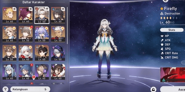 Akun HSR| Firefly | kafka | Gilgamesh. Mumer