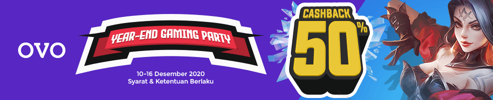 Rayakan Akhir Tahun dengan Cashback 50% dari OVO!