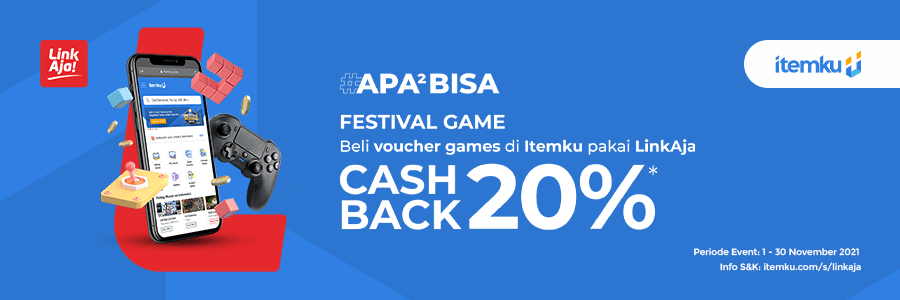 November Bahagia, Belanja Pakai LinkAja CASHBACK 20%!