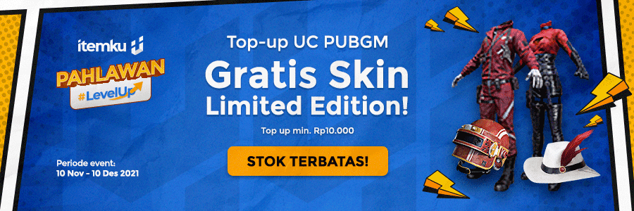 #LevelUp Belanja UC PUBG Mobile, Auto Dapat Set Spesial dari itemku!