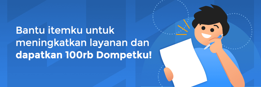 Yuk, Isi Survey itemku dan Dapatkan Dompetku Rp100.000!