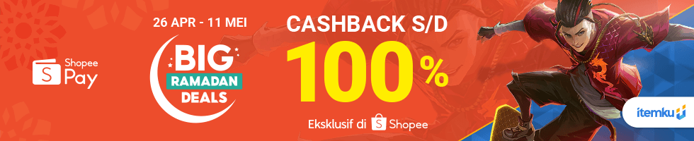 CASHBACK Hingga 100% dari itemku x Shopee Big Ramadan Deals!