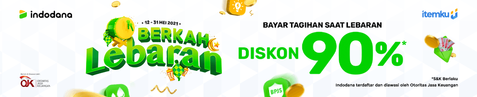 Lebaran Tiba, Nikmati DISKON 90% dari Indodana x itemku!
