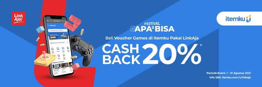 CASHBACK LinkAja x itemku Hadir Mewarnai Agustusmu!