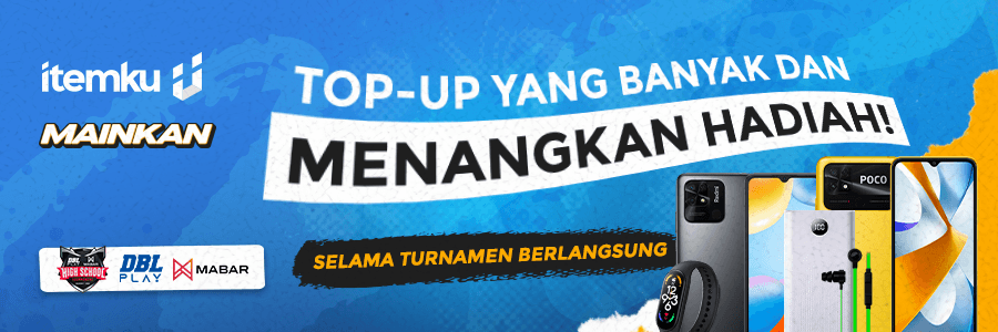 Top-up di Turnamen MABAR, banyak menangnya!