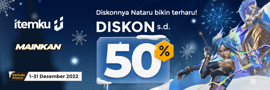 Cuan akhir tahun, belanja pakai DISKON hingga 50% dari Mainkan Desember!