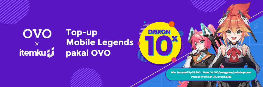 DISKON 10%, Sultan MLBB Makin Sultan Pakai OVO di itemku!