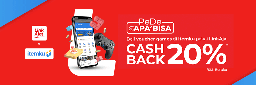 Belanja Tanpa Batas CASHBACK 20% Pakai LinkAja di itemku!