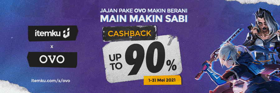 CASHBACK 90%, Main Makin Sabi Pake OVO!