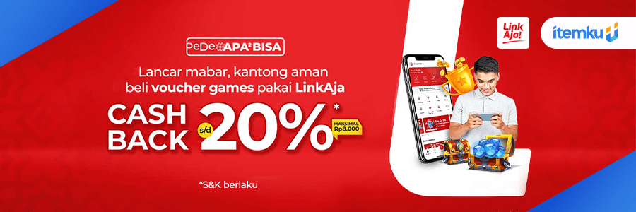 Ramadhan Berkah CASHBACK 20% Belanja Pakai LinkAja di itemku!