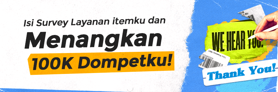 Menangkan 100rb Dompetku dengan mengisi Survey itemku!
