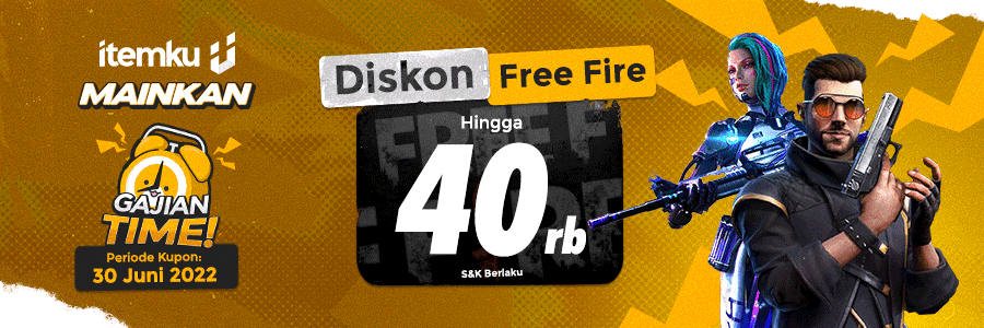 Mainkan Free Fire, tembak DISKON s/d Rp. 40.000